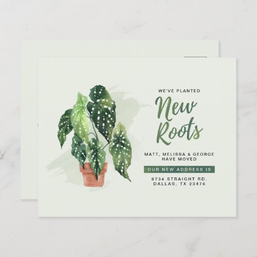 Begroting Nieuwe adreswijziging Aankondiging (Voorkant / Achterkant)