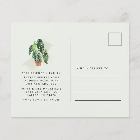 Begroting Nieuwe adreswijziging Aankondiging (Achterkant)