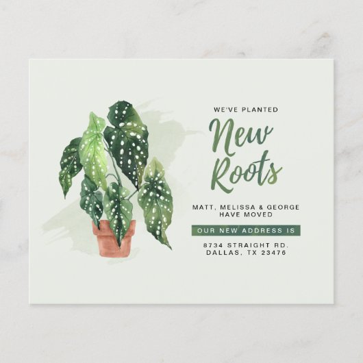 Begroting Nieuwe adreswijziging Aankondiging (Voorkant)