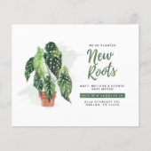 Begroting Nieuwe adreswijziging Aankondiging (Voorkant)