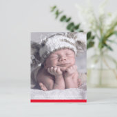 BEGROTING Nieuwe babyFOTO-aankondiging Aangepast (Staand voorkant)