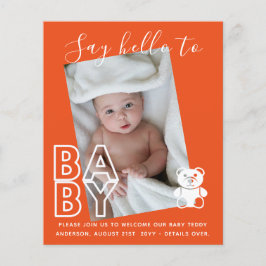 BEGROTING Nieuwe babyFOTO-kaarten - Modern Fun Gir
