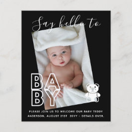 BEGROTING Nieuwe babyFOTO-kaarten - Modern Fun Gir