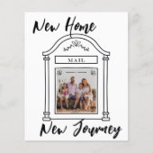 Begroting nieuwe foto's met bewegende aankondiging flyer (Voorkant)