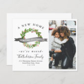 Begroting nieuwe Home WreatPhoto Holiday Moving Ca (Voorkant / Achterkant)