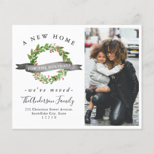 Begroting nieuwe Home WreatPhoto Holiday Moving Ca