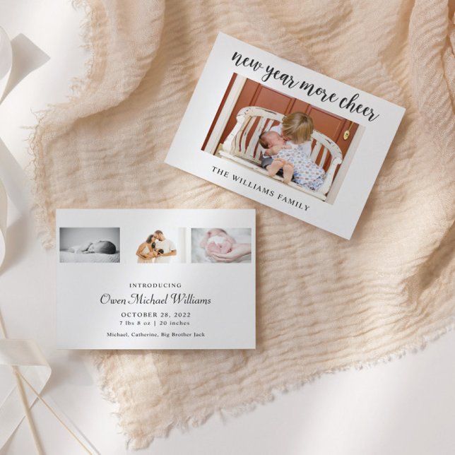 Begroting nieuwe jaren Aankondiging van geboorte B (Creator heeft geüpload)