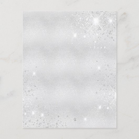 Begroting nieuwe thuisadres zilverkleurige mededel (Achterkant)