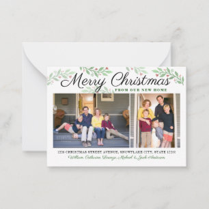 Begroting nieuwe thuiskerst 2 Fotovakantie Notitiekaartje
