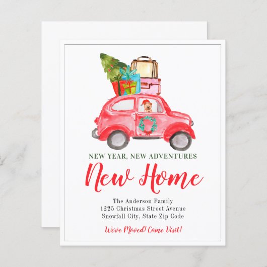 Begroting nieuwjaar kerstfeestdag thuis (Voorkant / Achterkant)