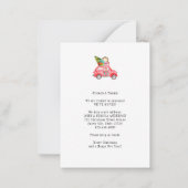 Begroting nieuwjaar kerstfeestdag thuis notitiekaartje (Achterkant)