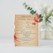 BEGROTING Novelty Halloween Party Lunatic Asyment (Staand voorkant)