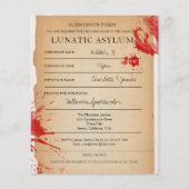 BEGROTING Novelty Halloween Party Lunatic Asyment (Voorkant)