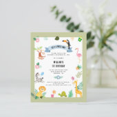 Begroting Oerwoud dieren 1e uitnodiging (Staand voorkant)