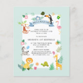 Begroting Oerwoud dieren 1e uitnodiging (Voorkant)