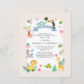 Begroting Oerwoud dieren 1e uitnodiging (Voorkant / Achterkant)