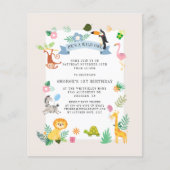 Begroting Oerwoud dieren 1e uitnodiging (Voorkant)