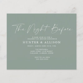 Begroting olf de nacht ervoor | Uitnodigingsbrochu Flyer