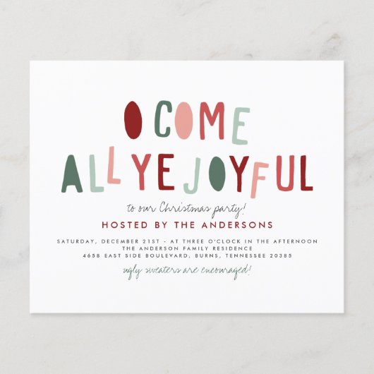 Begroting om alles te doen wat leuk is | Kerstfees (Voorkant)