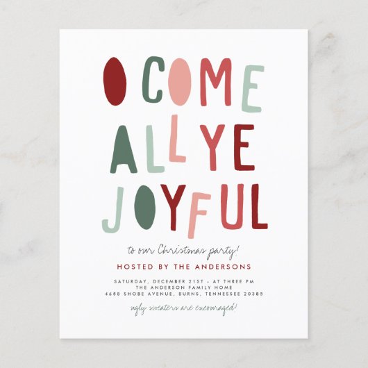 Begroting om alles te doen wat leuk is | Kerstfees (Voorkant)