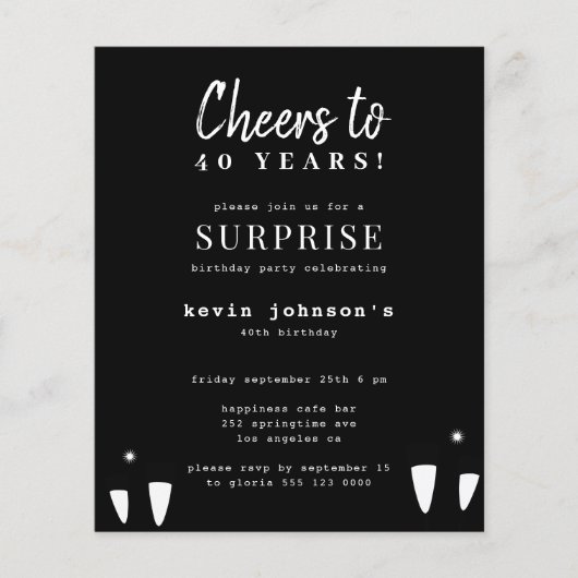 Begroting om het even welke man van de leeftijd ve flyer (Voorkant)