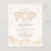 Begroting ongeveer aan de Uitnodiging van het Baby (Voorkant)