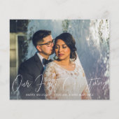 Begroting onze eerste kerstfotobrochure flyer (Voorkant)