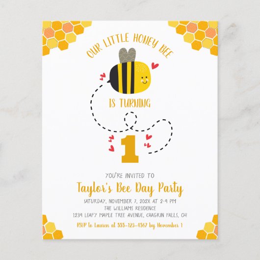 Begroting onze uitnodiging voor de geboorte van kl (Voorkant)