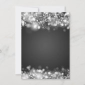 Begroting op jaardag voor legante zilververlichtin kaart (Achterkant)