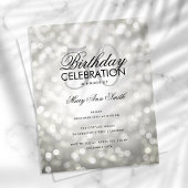 Begroting op jaardag - Zilveren Sparkle Lights Flyer