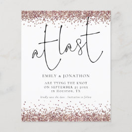 Begroting op laatste Roos Gold Glitter Photo Save 