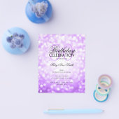 Begroting op zaterdag Paarse spaarlichten Flyer (Enkel)