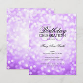 Begroting op zaterdag Paarse spaarlichten Kaart (Voorkant / Achterkant)