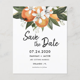 Begroting Oranje Citrus Greenery bespaart de Kaart