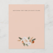 Begroting Oranje Ivory Sage green floral Wedding (Achterkant)