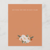 Begroting Oranje Ivory Sage green floral Wedding (Achterkant)