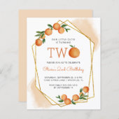 Begroting Oranje uitnodiging tot tweede bezuinigin (Voorkant / Achterkant)