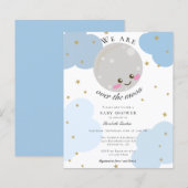 Begroting over het Baby shower Blauwe Kute Kawaii (Voorkant / Achterkant)