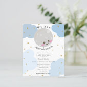 Begroting over het Baby shower Blauwe Kute Kawaii (Staand voorkant)