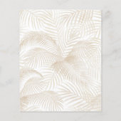 Begroting over het Baby shower van Moon Boho Palm (Achterkant)