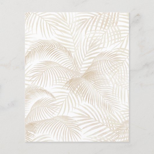 Begroting over het Baby shower van Moon Boho Palm (Achterkant)