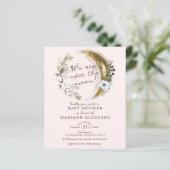 Begroting over het Gold Moon Boho Baby shower nodi (Staand voorkant)