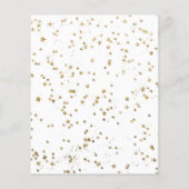 Begroting over het Gold Moon Boho Baby shower nodi (Achterkant)