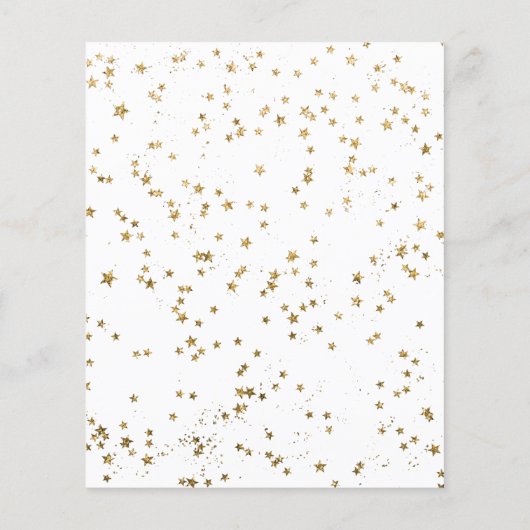 Begroting over het Gold Moon Boho Baby shower nodi (Achterkant)