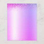 Begroting Paars 2022 Graduation Party Glitter (Achterkant)