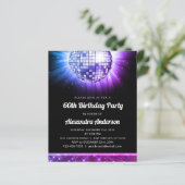 Begroting Paars 60th Birthday Party 70's Disco Bal (Staand voorkant)