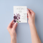 Begroting Paars en lavender Floral Vrijgezellenfee Flyer (Hand)