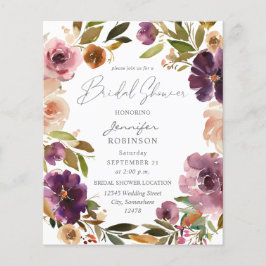 Begroting Paars en roze Vrijgezellenfeest V2 Groot Flyer