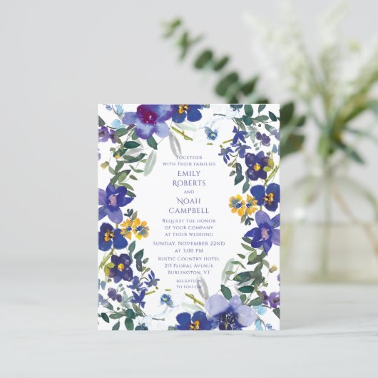 Begroting Paarse en witte orchidee (Staand voorkant)