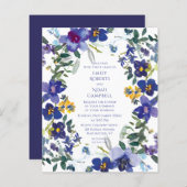 Begroting Paarse en witte orchidee (Voorkant / Achterkant)